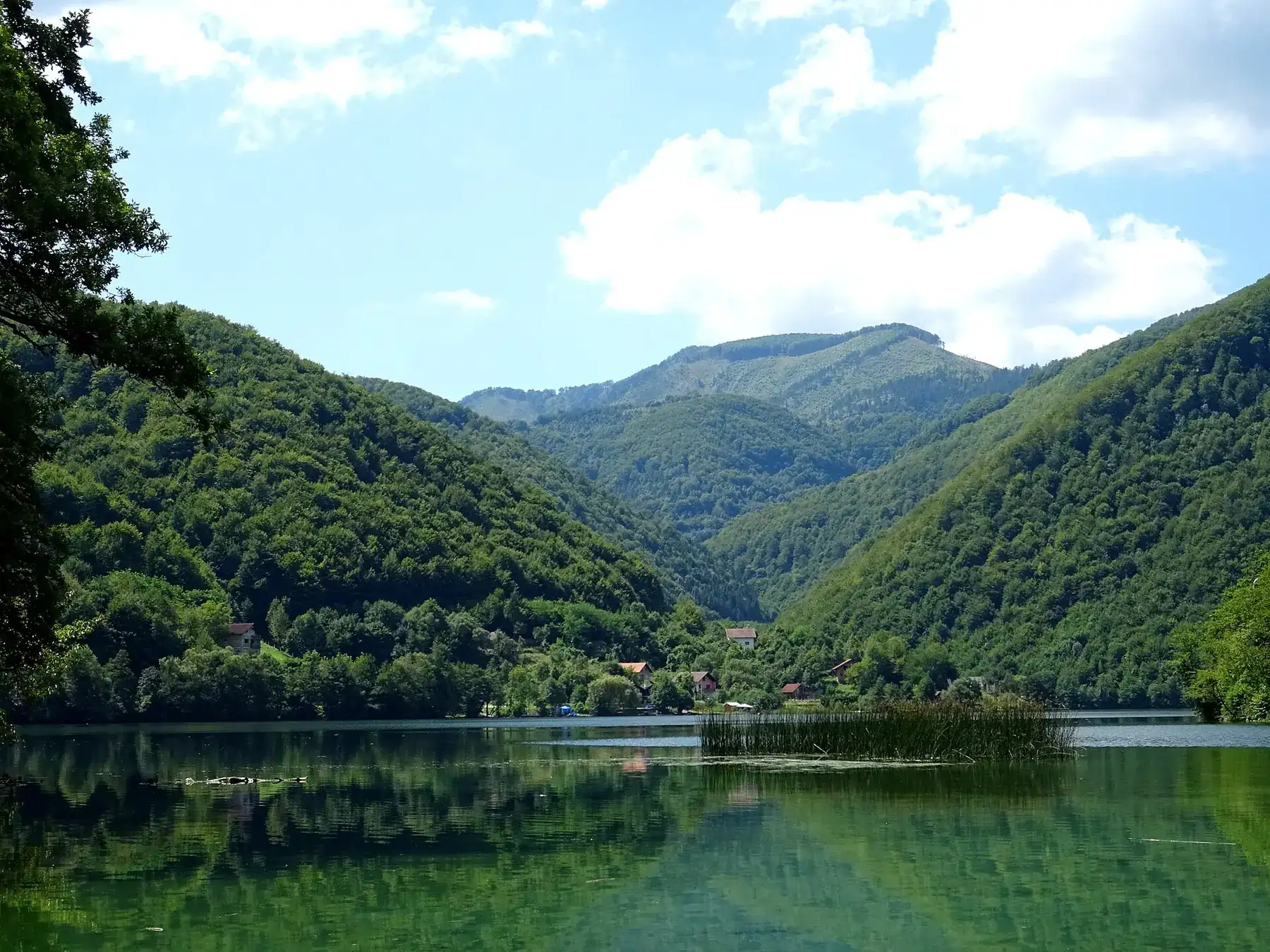 The Big Pliva lake near Jajce