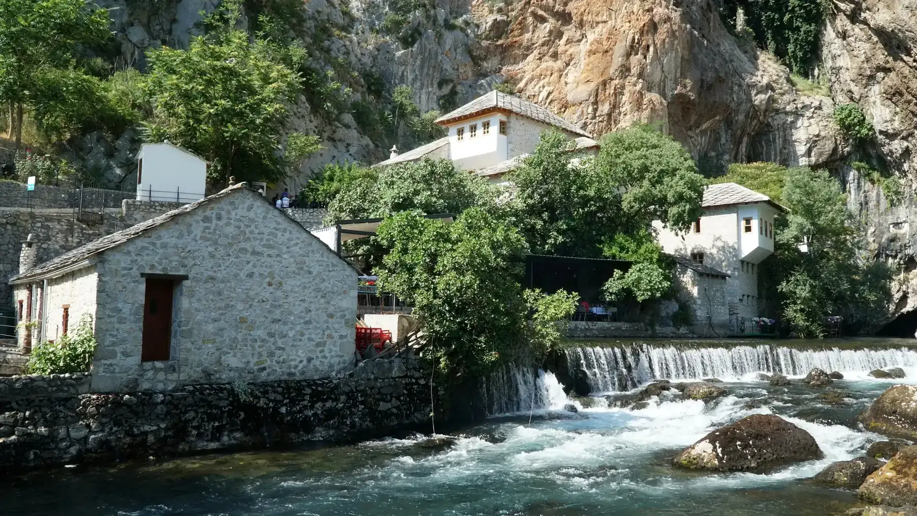 The dervish house at the spring of the Buna in Blagaj
