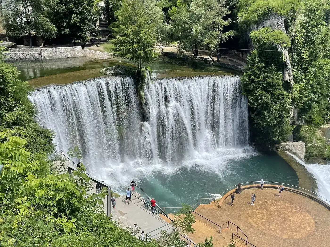 The Pliva waterfall in Jajce