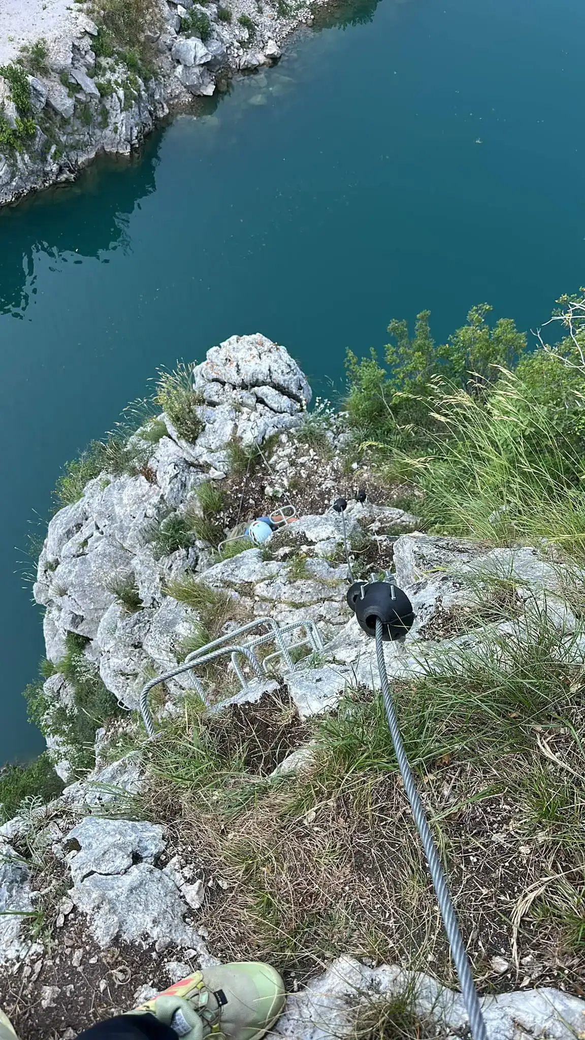 Via Ferrata Prenjska Vrata route detail 3 in Jablanica, Bosnia and Herzegovina, showing via ferrata terrain in Bosnia and Herzegovina.