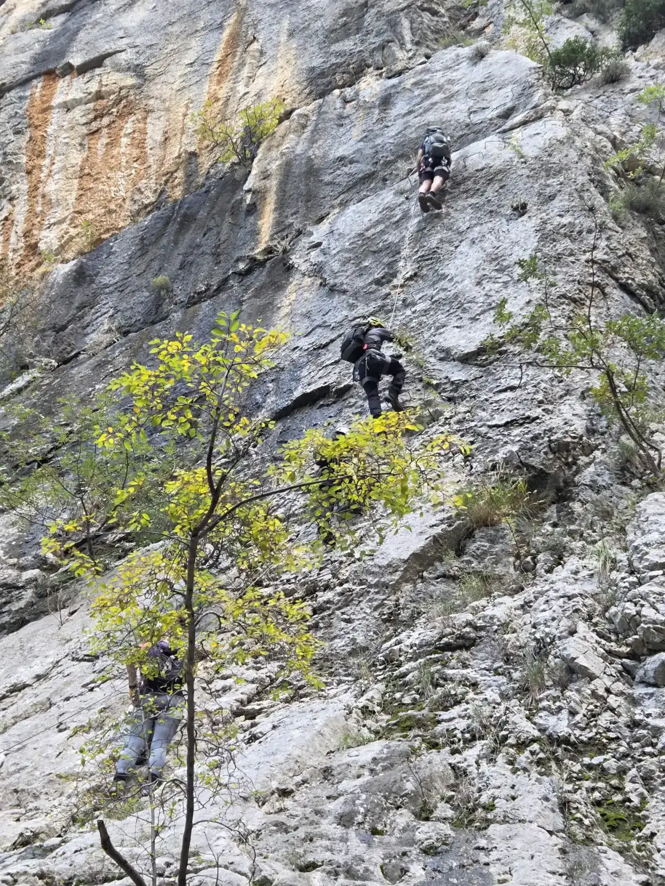 Via Ferrata Vulin Potok route detail 4 in Blagaj, Bosnia and Herzegovina, showing via ferrata terrain in Bosnia and Herzegovina.