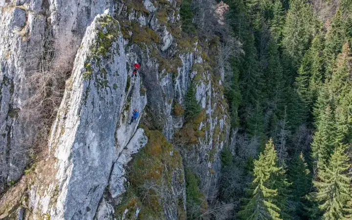 Via Ferrata Trebević in Trebević Mountain, Sarajevo, Bosnia and Herzegovina