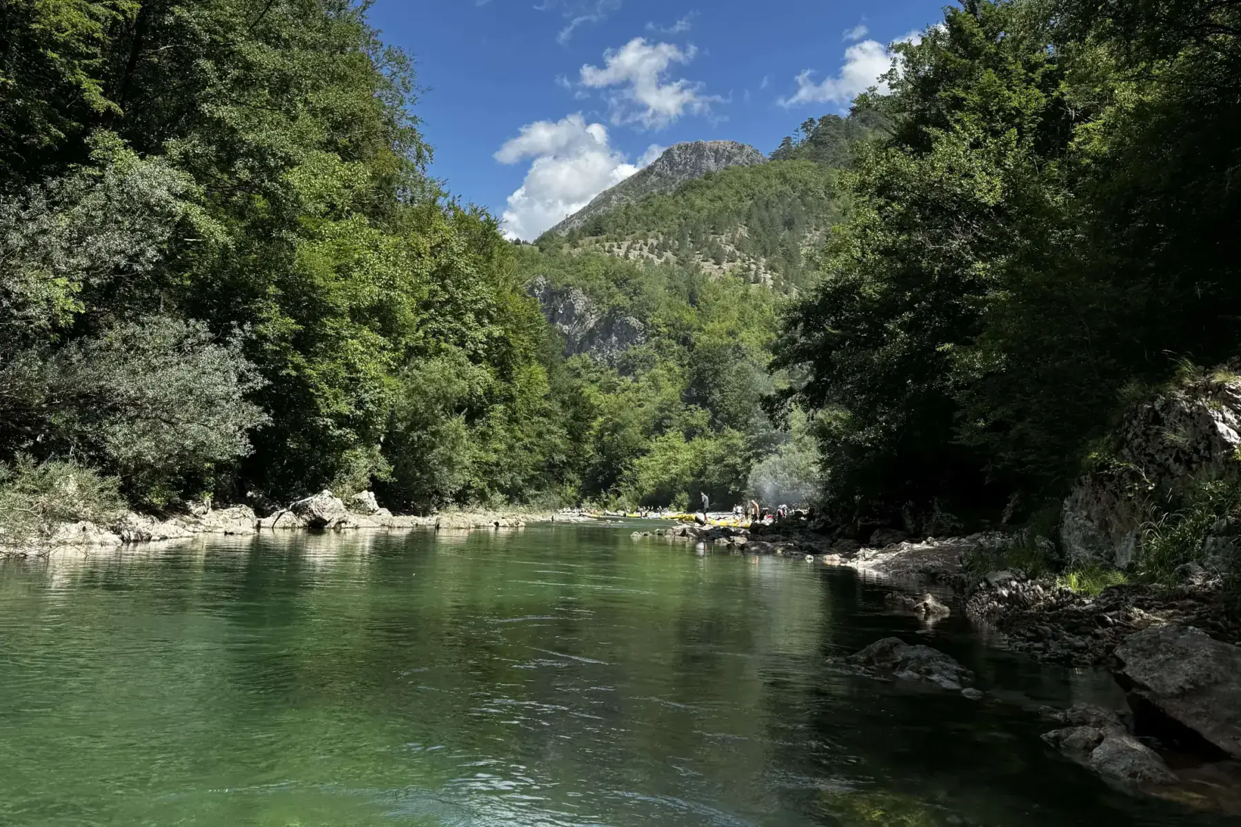 Neretva River Rafting from Konjic route detail 3 in Konjic, Bosnia and Herzegovina, showing rafting terrain in Bosnia and Herzegovina.