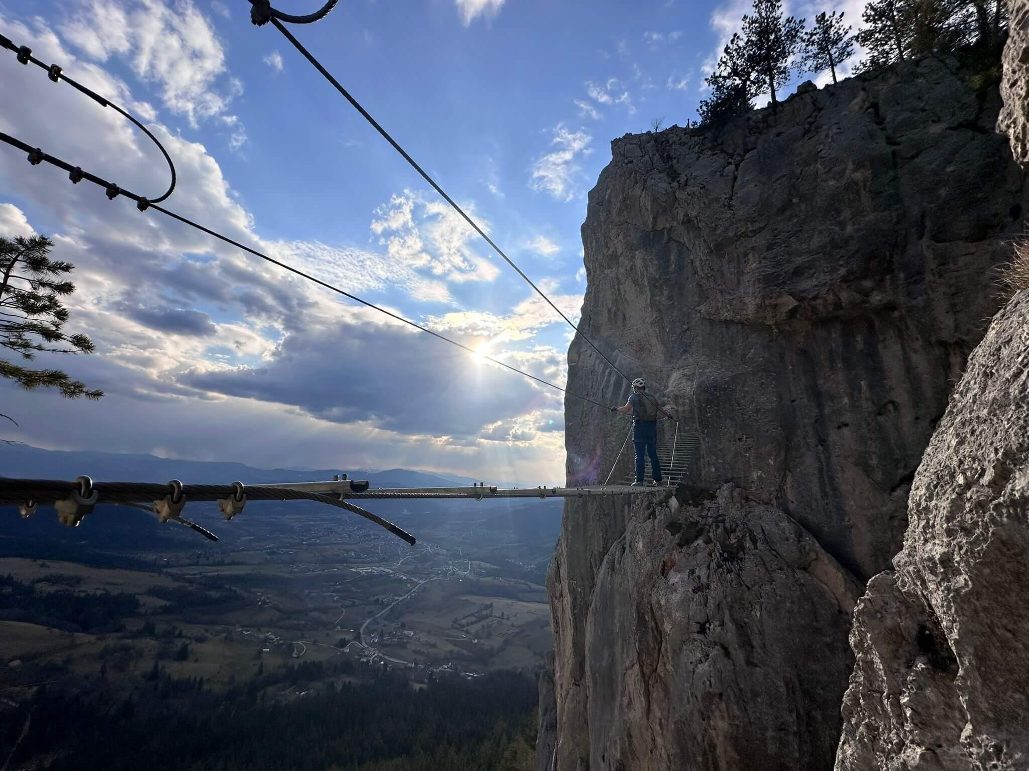 Ferrata Sokolov Put in Romanija Mountain, Bosnia and Herzegovina
