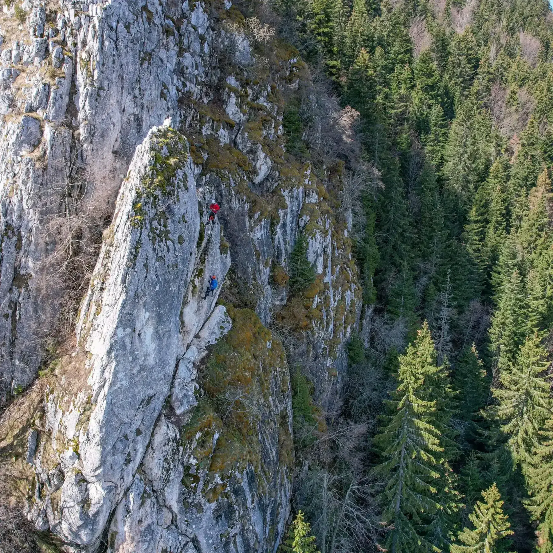 Via Ferrata Trebević route detail 2 in Trebević Mountain, Sarajevo, Bosnia and Herzegovina, showing via ferrata terrain in Bosnia and Herzegovina.