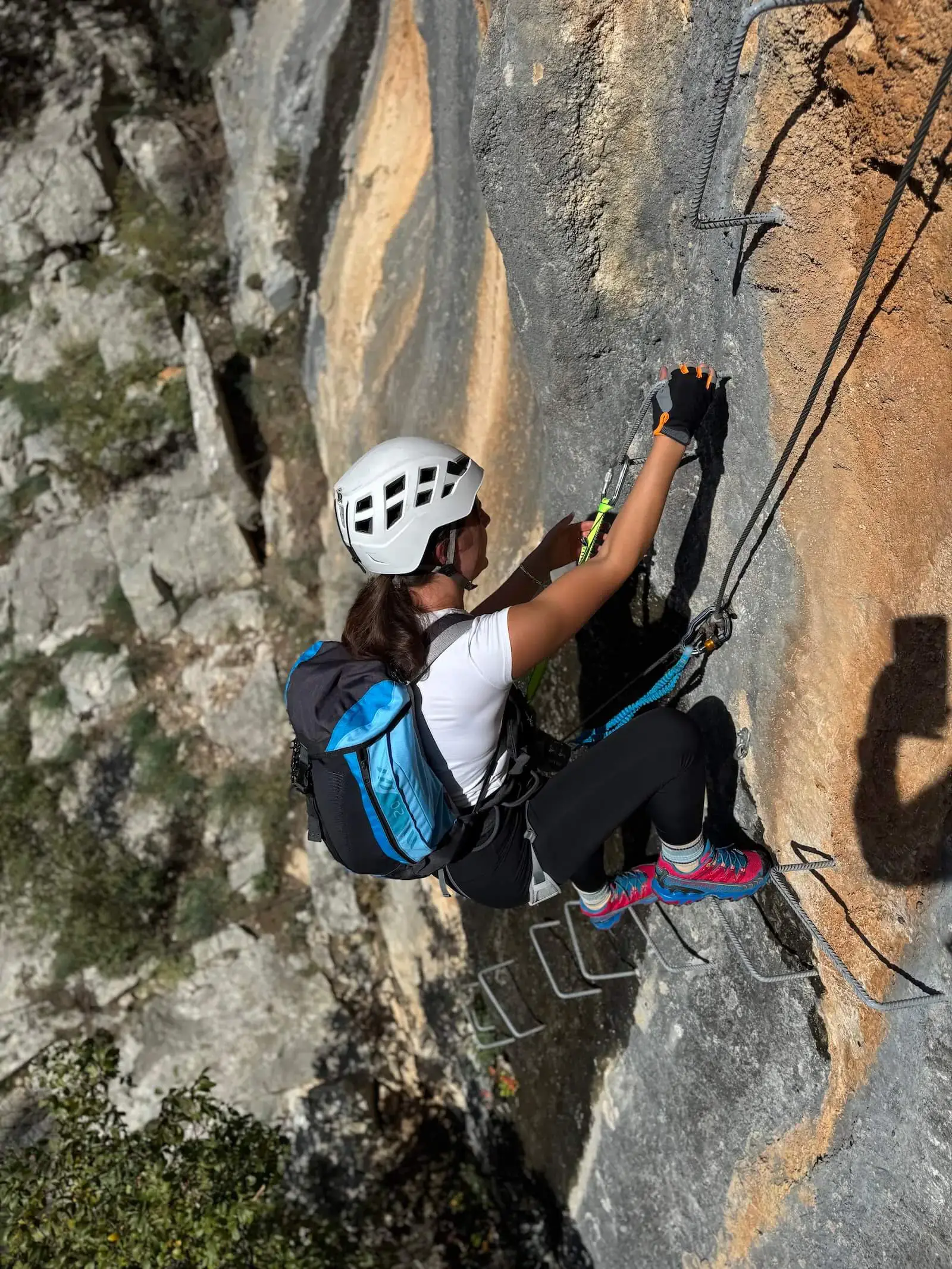 Via Ferrata Vulin Potok route detail 4 in Blagaj, Bosnia and Herzegovina, showing via ferrata terrain in Bosnia and Herzegovina.